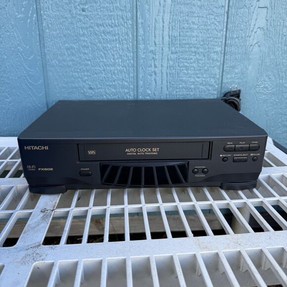 Hitachi VT-FX602S VCR 4 Hd Hi-Fi VHS Recorder Player WORKS No Remote - Picture 1 of 3